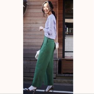 uniqlo high waisted wide straight pants